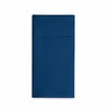 Disposable Linen-Feel Dinner Napkins With Built-in Flatware Pocket, 50-Pack BLUE