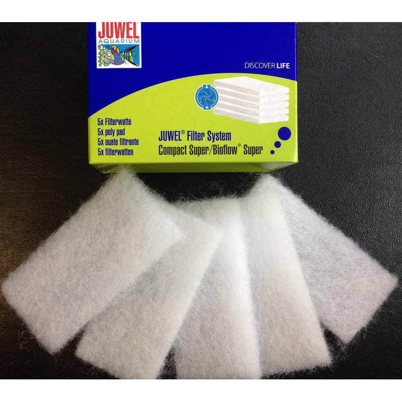 Juwel Pack of 5 Poly Pad Bioflow Compact Super