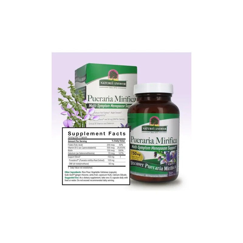 Nature's Answer Pueraria Mirifica 60caps Vegetarianas Sfn