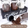 WYTAOHZL 3PCS Glass Coffee Containers with Shelf 54 oz Coffee