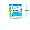 Bcaas Glutamina Blu-e 500g 25 Servicios Varios Sabores