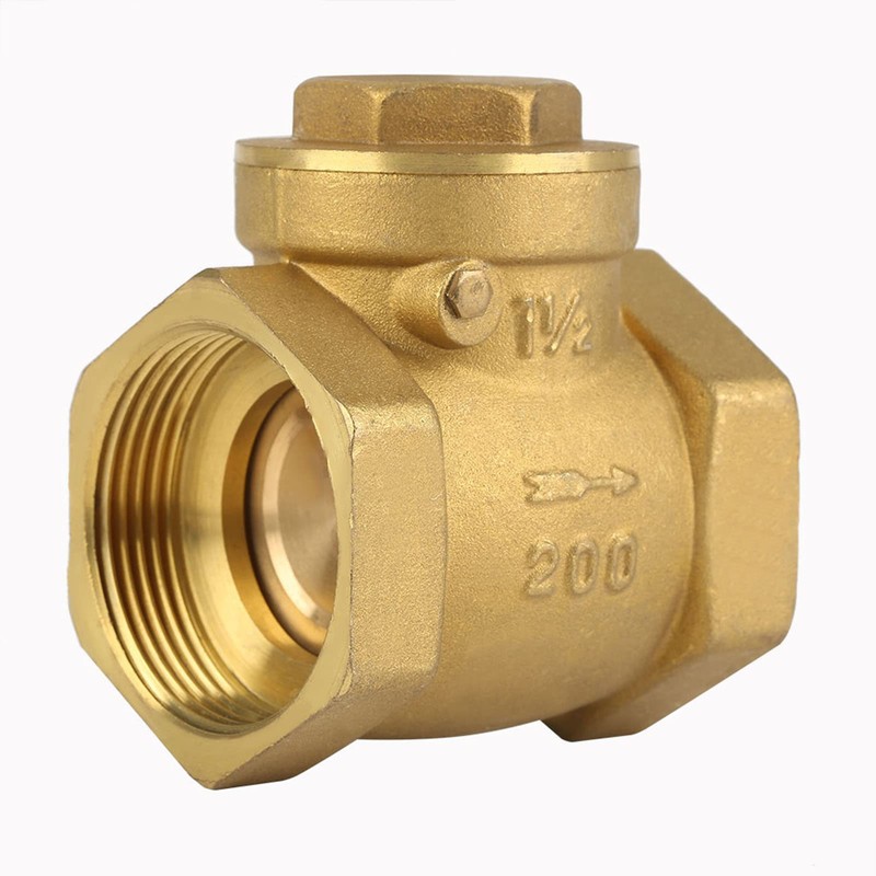 DN32 1-1/4 Inch Female Thread Brass Check Valve, 232PSI Disposable