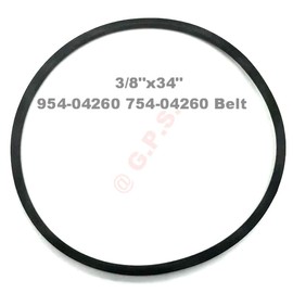 Gavin parts shop Replacement 3/8"X34" 954-04260 Snowthrowers Drive Belt for MTD Cub Cadet 954-04260 754-04260