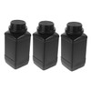 Alipis 3pcs Capacity Wide Mouth Plastic Bottles with Screw Caps