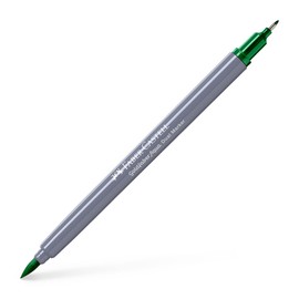 Faber-Castell Creative Studio Goldfaber Aqua Dual Marker, Emerald Green, Single Marker, For Art, Craft, Drawing, Sketching, Home, School, University, Colouring