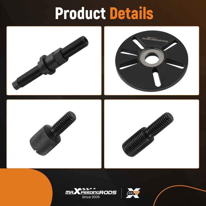 maXpeedingrods Harmonic Balancer Puller Kit, Harmonic Balancer Removal Install Tool
