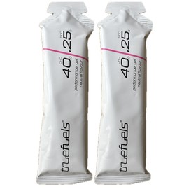 TrueFuels High Performance Sports Energy Gels With Carbohydrates & Electrolytes - Endurance Fuel For Sustained Energy - 40g Carbs with 0.25g or 1g Salt - Informed Sport (2 Pack, Neutral (40g / 0.25g))