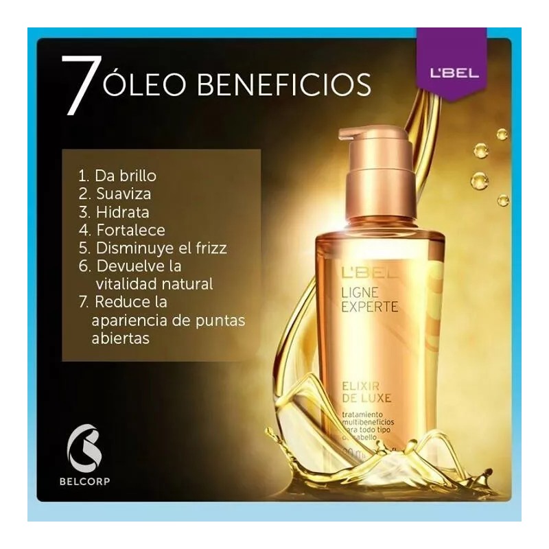 L'Bel Elixir De Luxe Lbel Tratamiento Cabello Hidrata Reparacion