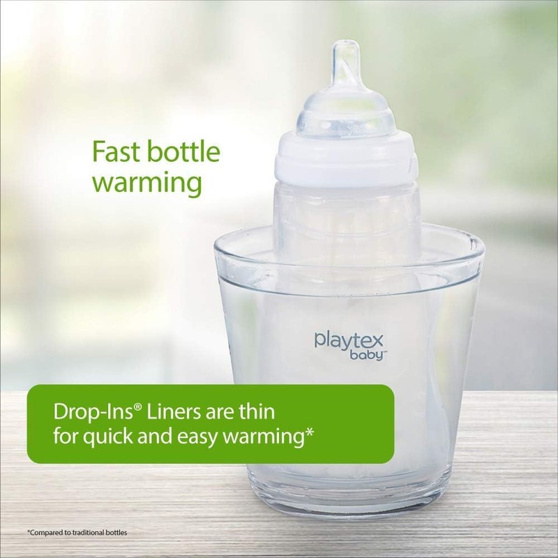 Playtex Baby Nurser Pre-Sterilized Disposable Drop-Ins Bottle Liners, Closer to