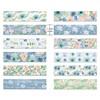 Blue Rose and Washi Tape Set 12 Rolls Floral Decorative