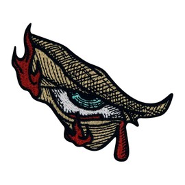 The Angry Eye Embroidered Iron on Sew on Patch