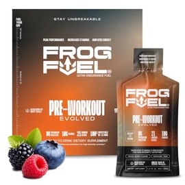 FrogFuel Ultra Liquid Protein Shot con carbohidratos y electrolitos  Mixed Berry  24 1.2 oz Proteínas Shots. Pre entrenamiento y captura de...        