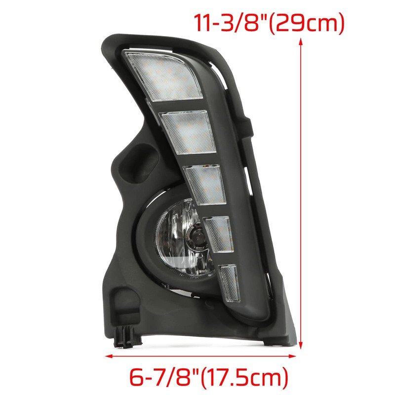 Kojem LED Daytime Running Lamp Fog Light Compatible with 2017-2019
