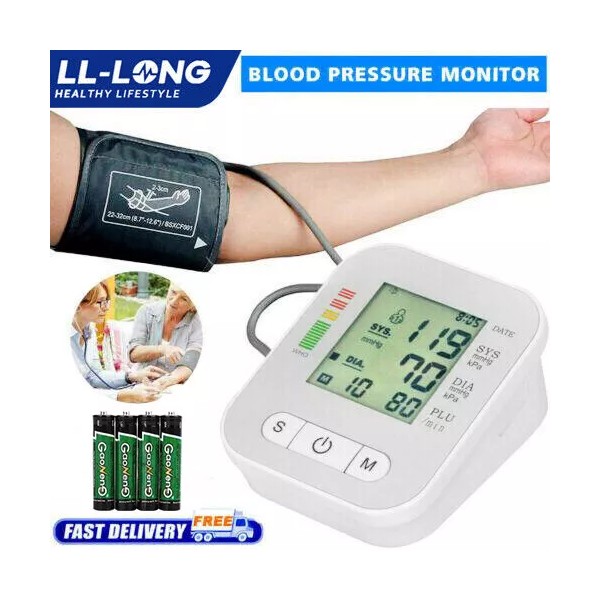Upper Arm Blood Pressure Monitor Digital BP Cuff Machine Automatic