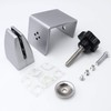 WyldSenc 2 x Desk Divider Clamp Alloy Screen Clip Desktop