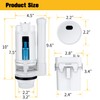 KERDE 2-Inch Automatic Toilet Flusher - Dual Flush Valve with