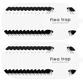 Flea Trap Refill Discs Sticky Trap- Glue Board Refills 24 Packs- 7.1 Inch Natural Glue Discs Refills Board Replacement Pads- Fits Most of Flea Traps