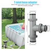 SIGANDG T-Piece Hose Connector for Diameter 38 mm Hose, Pool