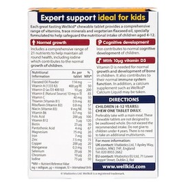 Vitabiotics Wellkid Multi-Vitamin Chewables 30 Tablets