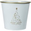 Home & Styling Christmas Metal Bucket White 30.5 x 29
