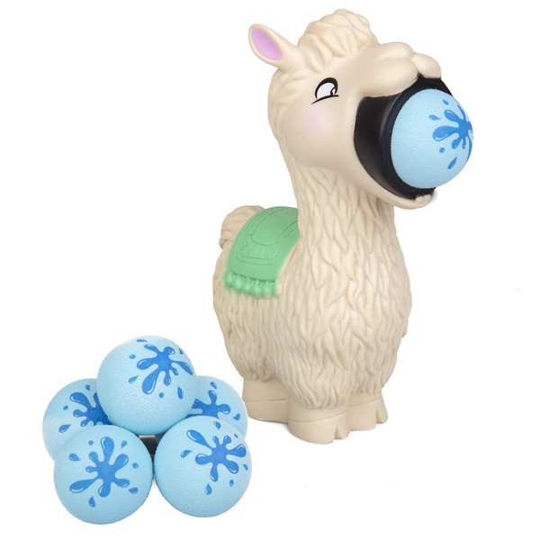 Hog Wild Llama Popper Toy - Shoot Foam Balls Up to 20 Feet - 6 Balls Included - Age 4+