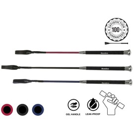 Horse Fare Products Gel Handle Riding Crop Whip (Navy, 19)