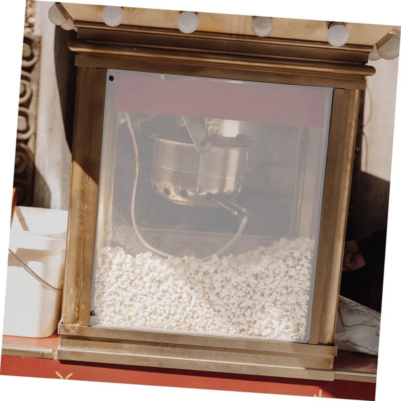 HOLIDYOYO 2pcs Popcorn Machine Door Panel Replacement Clear Protective Panel