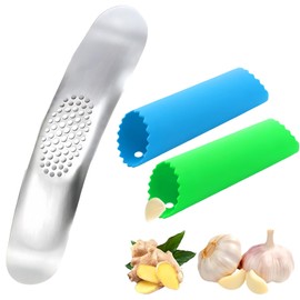 Garlic Grater Garlic Cutter Belt Garlic Peeler Garlic Peeler for Garlic Mill Kitchen Aid Crockery Garlic Chopper Garlic Press Rocker Garlic Rocker Set of 3