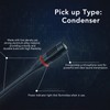 9.8in Professional Gooseneck Microphone Flexible Desktop Gooseneck Condenser Microphone for
