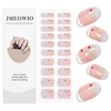 Semi Cured Gel Strips Nail Art Sticker Wrap Glitter