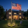 Sublume Solar Tree Lights Outdoor, Palm Tree Ring Uplights with