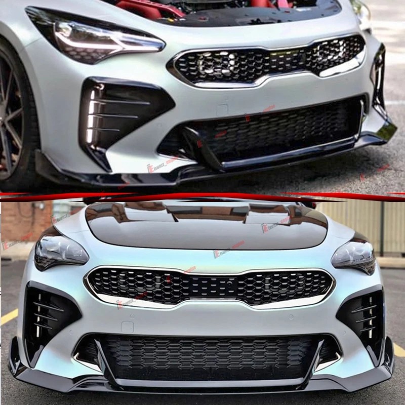 LUC For 2017-2023 KIA Stinger Gloss Blk Front Bumper Vent