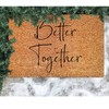 DecStic Better Together Coir Mat Door Mats Farmhouse Bible Verse