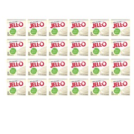 Jell-O Instant Pudding & Pie Filling, White Chocolate, 3.3-Ounce Boxes (Pack of 24)