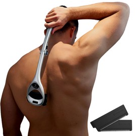 BakBlade 2.0 SilverBak Back Razor for Men - Ergonomic