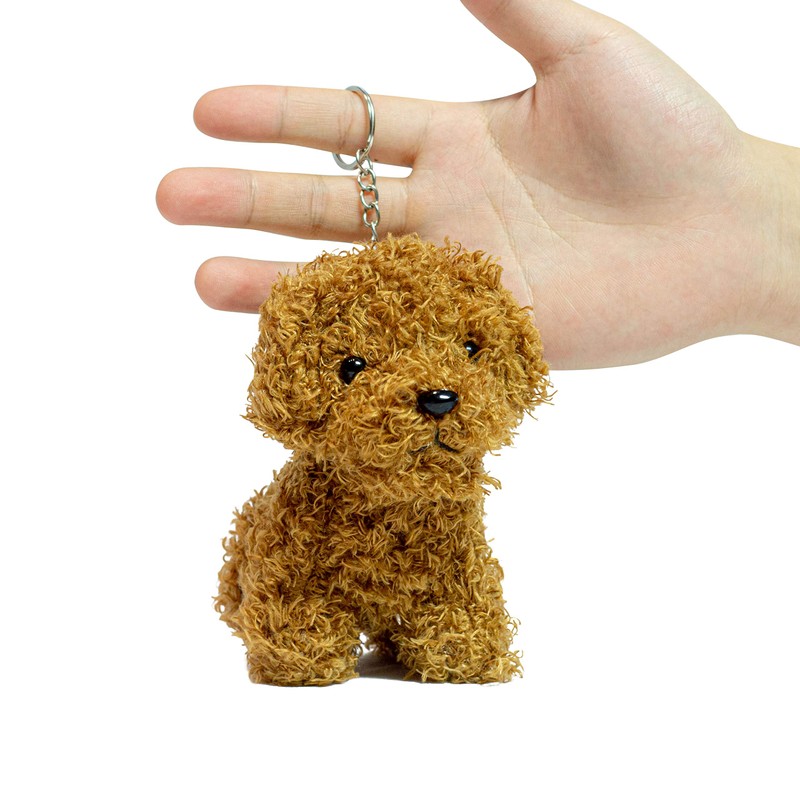 Cute Stuffed Animal Dog Plush Animal Keychain, Fashion Accessory Backpack