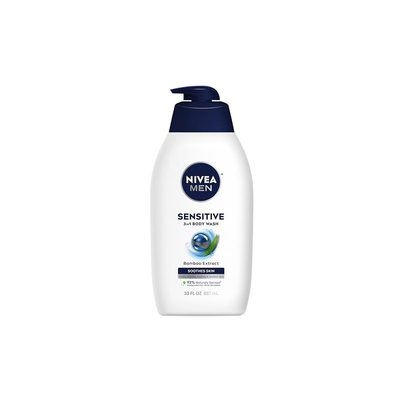 Nivea Men Sensitive Body Wash for Sensitive Skin with Bamboo