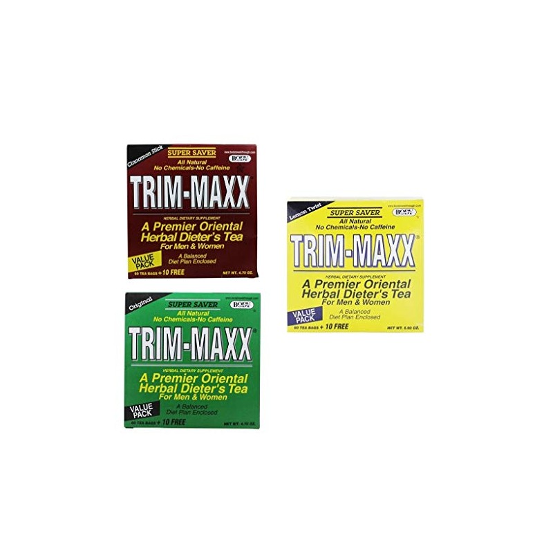 Body Breakthrough Trim Maxx Tea 60 Bags Variety (3 Pack)