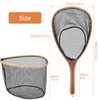 Fly Fishing Net, Soft Mesh Trout Net with Straight Handle,