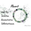 Majas Perlen Fluorit Armband Natursteine echt 8mm 925er Sterling Silber