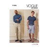 Vogue Men's Shorts and Pants Sewing Pattern Kit, Design Code