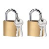 PLABBDPL 2 x Small Padlocks with Keys, Suitcase Lock Mini
