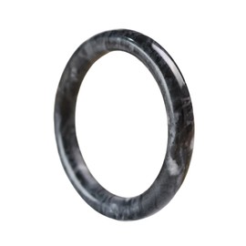 DNTENG Jade Bracelet for Women, 100% Natural Green Jade, Good Luck Genuine Grade A Round Jade Bangles with Jewelry Box and Certificate, Inner 2.12-2.52''/54-64mm, 62-64mm, Stone, no gemstone