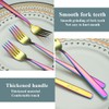 Berglander Rainbow Table Forks of 12 Pieces, Titanium Colourful Coated