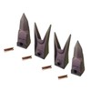 4 - Bobcat Style Excavator, Skid Rock Bucket Teeth &
