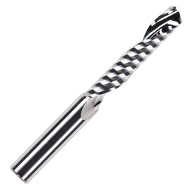 Rennie Tools 6mm x 32mm Flute x 1/4" Shank Solid Carbide Single Flute Spiral Router Cutter Bit End Mill for ACM, Aluminium, PVC, Acrylic and Hard Woods. 6mm Router Bit