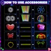 Glow in the Dark Party Supplies for Kids Adults birthdays,Light