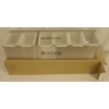 Belvedere Metal Condiment Caddy Tray w Removable Compartments NEW bar