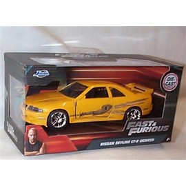Jada FAST & FURI0US Leon's NI'SS'AN Skyline GT-R vehicle car 1:32 scale diecast model