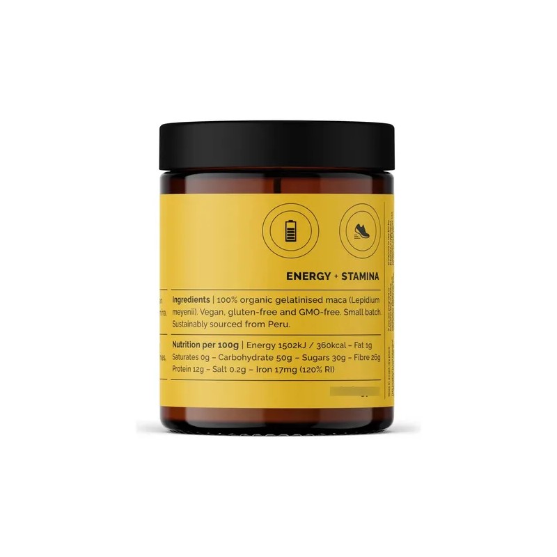 Erbology Polvo Raíz De Maca Orgánica 3.2 Oz Vegano